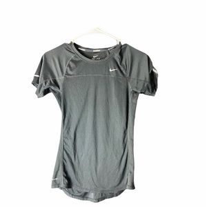 Nike Running Dri-Fit Boys Tee Black Size XS